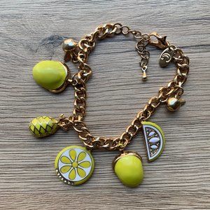 Fruit and Gold Charm Bracelet or Bundle 3/$30